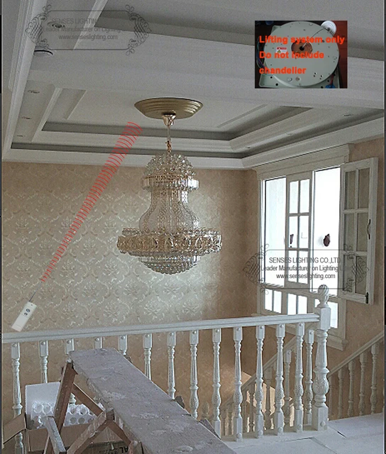 DDJ50 4M Remote Controlled Lowering System Chandelier Scolling System