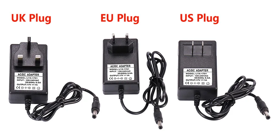 С IC чипом AC DC 17V 1A адаптер питания зарядное устройство 1000mA US EU UK вилка для Bose SoundLink 1