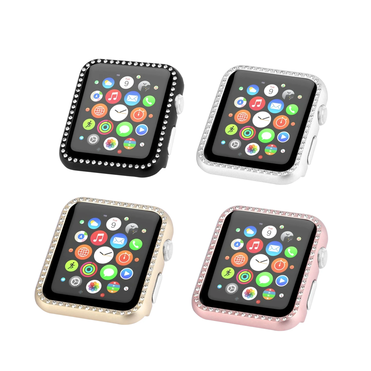 Crystal Diamond Case Protective Cover for Apple Watch 38/42mm Series 3