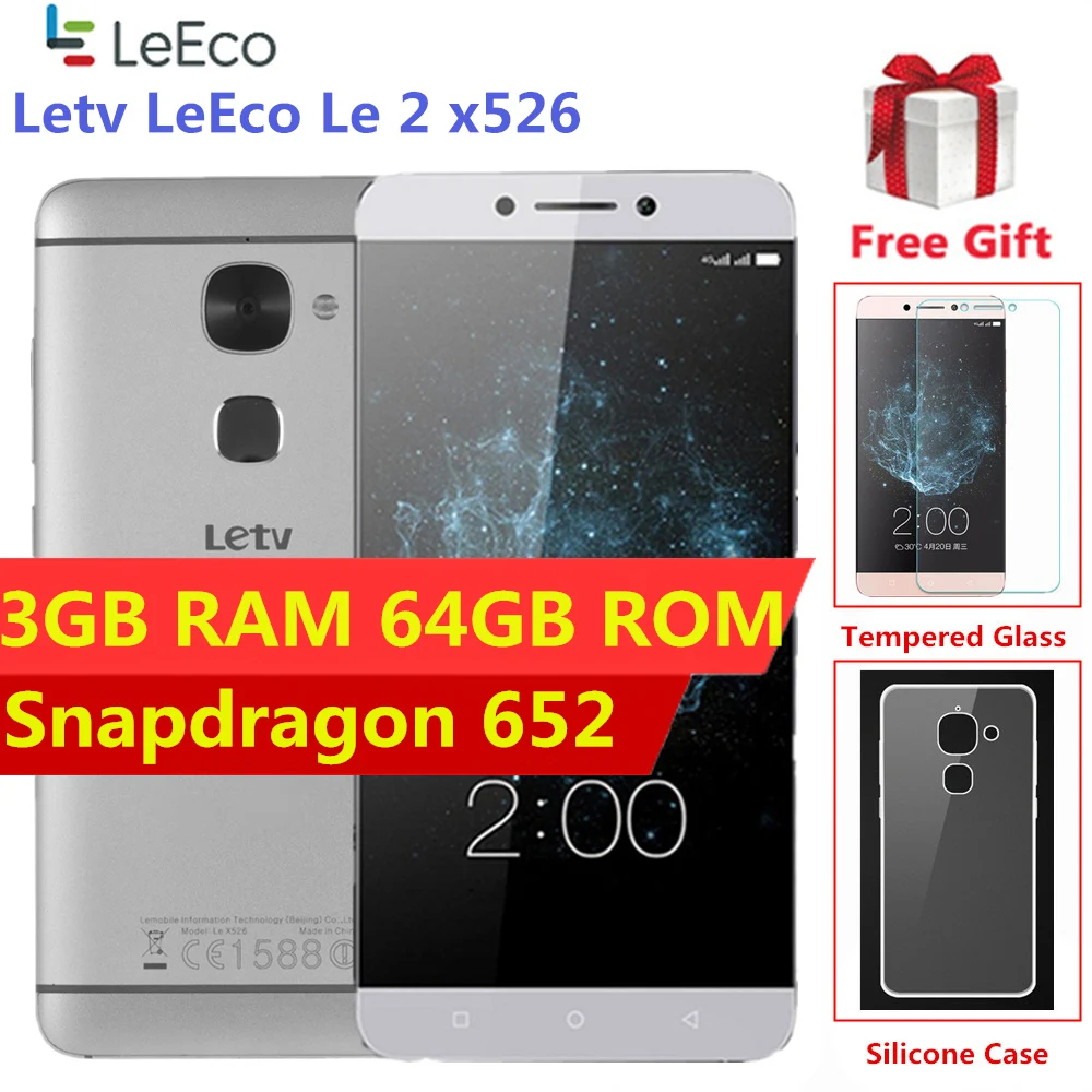 

Global Firmware Letv LeEco Le 2 X526 X520 4G LTE Smartphone Snapdragon 652 Cellphone 3GB 64GB 5.5" Android 3000mAh Mobile Phone