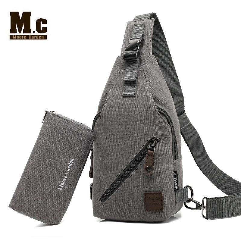 

Retro Vintage Rucksack Canvas Men Backpack Male Students School Bags Man One Shoulder Chest Bags Triangle Strap Bagpack Bolsas