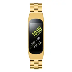 Ремни надежные часы Повязка регулируемый браслет Мода замена полированная нержавеющая сталь для Galaxy Fit-e