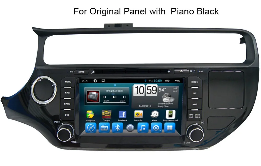 Cheap 8" HD 1024*600 Quad Core Android 6.0 Car DVD GPS Radio Navigation Player for Kia K3 Rio 2012 2013 2014 ADAS DVR TPMS OBD WIFI 4G 2