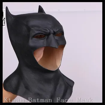 

Halloween black face batman mask costume adult kids full facial blackhead cosplay latex scary mask Gift masks for New Year Party