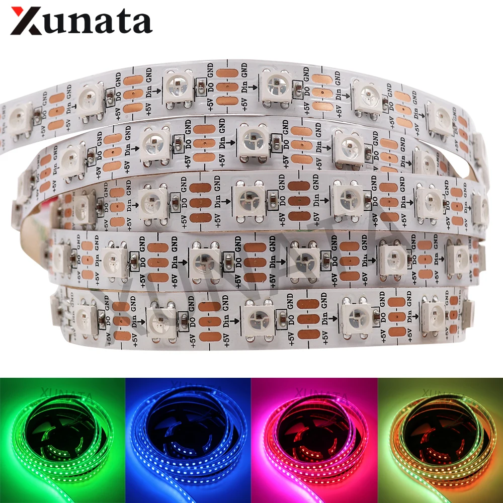 

1m 5m WS2812B LED Strip Light SMD 5050 Waterproof Flexible Ribbon Tape 150LEDS 300LEDS Led Light Strip Home Holiday Decoration