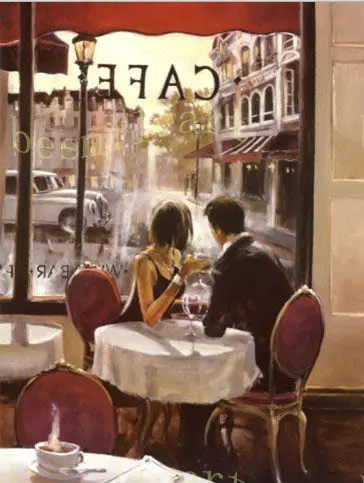 Museum Quality Cafe Handmade Oil Artwork Paintings On Museum Quality Cafe Handmade Oil Artwork Paintings On Canvas Wall Art For Hotel