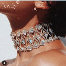 Роскошное полое Цветочное Ожерелье-чокер со стразами на воротнике, женское золотое серебряное ожерелье на цепочке, массивные Свадебные ювелирные изделия, вечерние