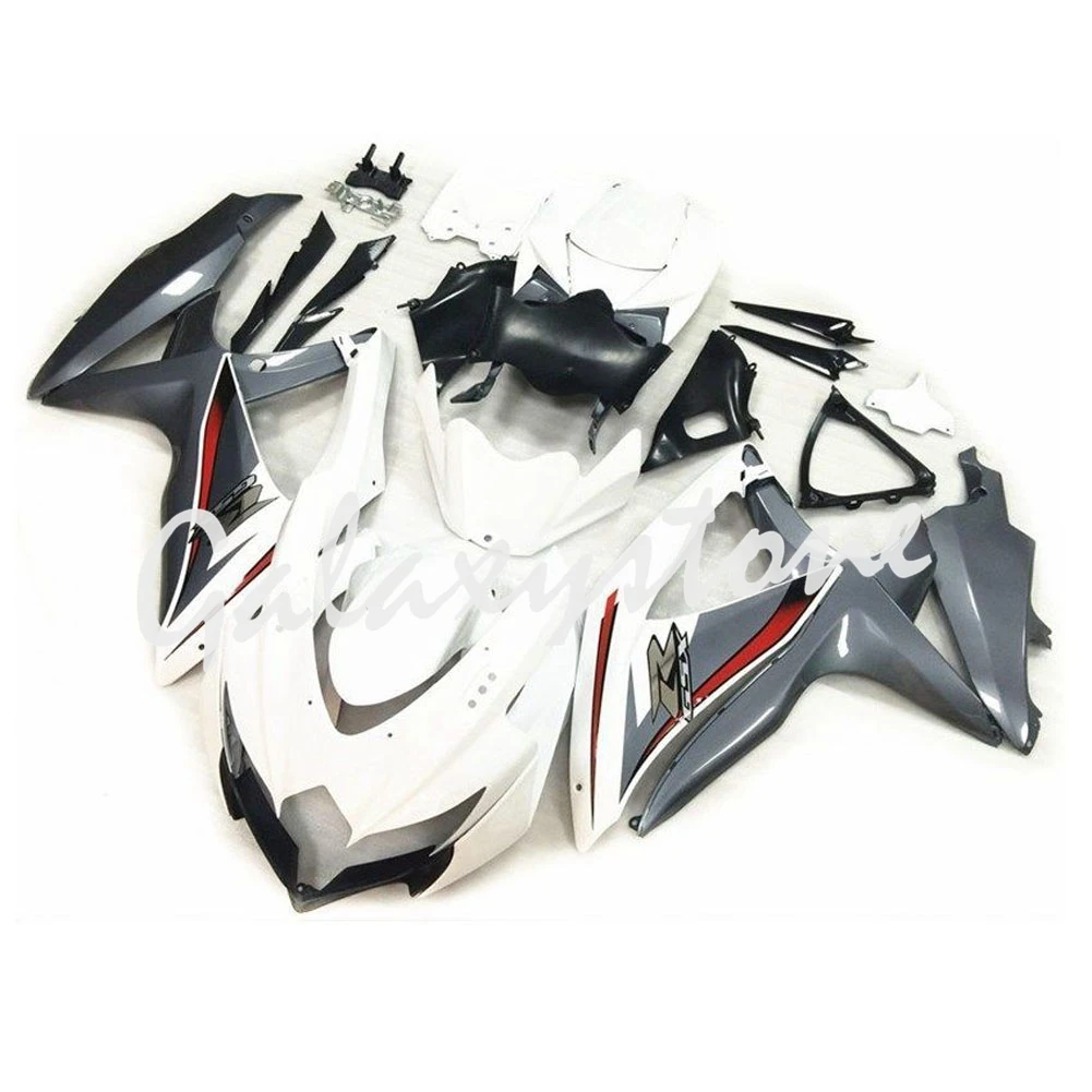 

Fit for Suzuki GSXR600/750 K8 08-10 ABS Injection Fairing Bodywork Set White&Gray