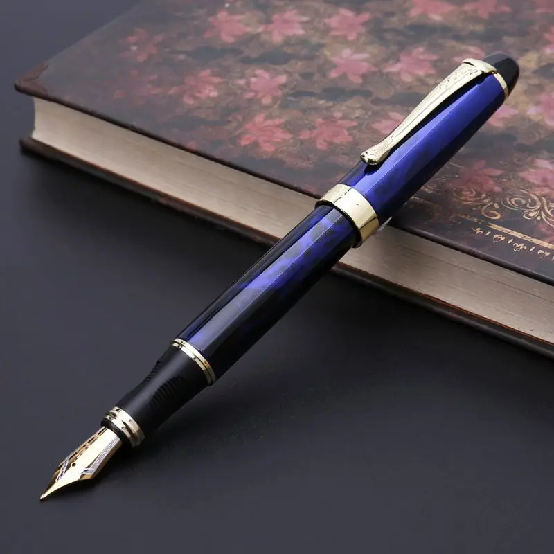 Jinhao X450 Luxury Men's Fountain Pen Business Student 0.5mm Extra Fine Nib Calligraphy Office Supply Writing Tool