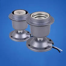 220 В E27 Алюминий литья под свет лампы держатель Гнездо База x2