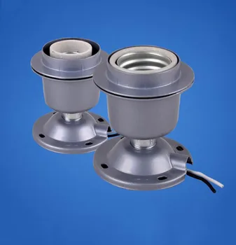 

220V E27 Aluminum Die-casting Lamp Light Holder Socket Base X2
