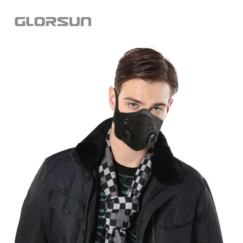 

GLORSUN air pollution mask custom neoprene motorcycle bike cycling sports dust anti smog n99 anti odor dust face shield mask