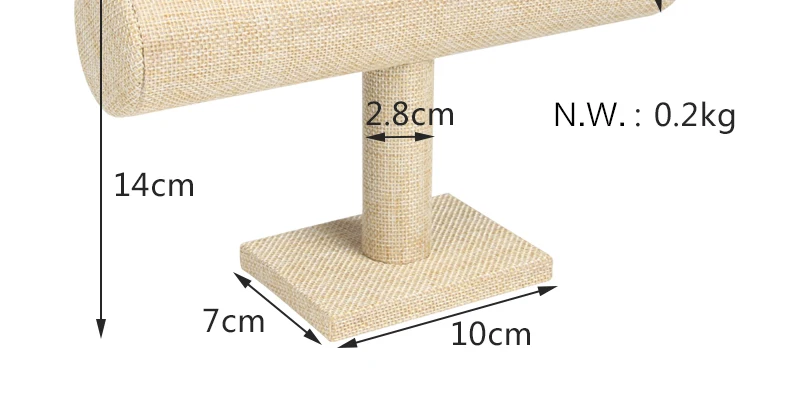 Однослойные бархатная подставка для демонстрации браслетов держатель T-шест ювелирные изделия браслет вешалкки, высокое качество цепи для хранения ювелирных изделий