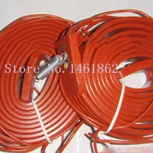 30 мм x 5 м 400 Вт 220 В промышленный лабораторный Электрический нагревательный силиконовый трубопровод тепловой сети ремень силиконовая резиновая труба нагреватель водонепроницаемый