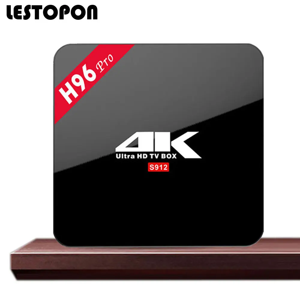 

LESTOPON Android Smart Tv Box HD Tvbox OS 6.0 4K Amlogic S912 Octa Core WIFI Bluetooth HDMI H96 Pro Television Media Player