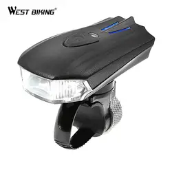 Запад biking Велосипедный Спорт велосипед передний свет Интеллектуальные индукции шок дорога MTB велосипеда фар фонарик зарядка через USB