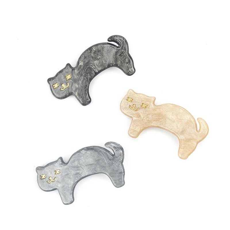Women Cat Hair Accessories Solid Acrylic Hairpin