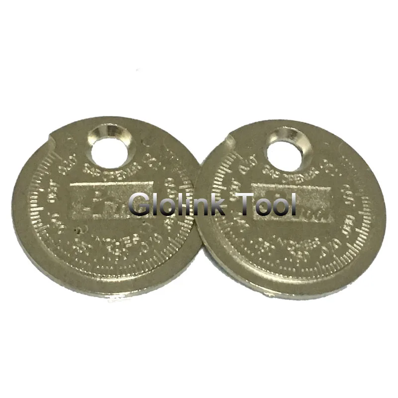 

Coin Spark Plug Gap Tool Measurement Gauge Type Spark Plug Gauge 0.6-2.4MM 1pc