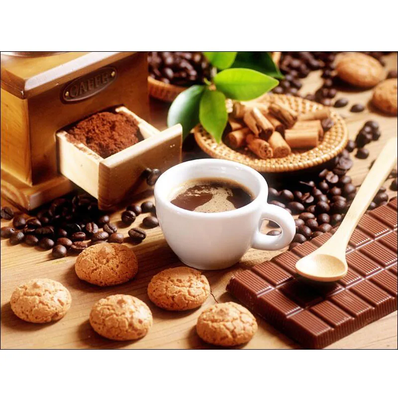New !! Diy 5D Diamond Painting Coffee,Diamond Painting Cross Stitch