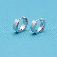 Полный песок мальчиков краткое Для мужчин мужской моды не связанные с основной 316L Titanium серьги 2102