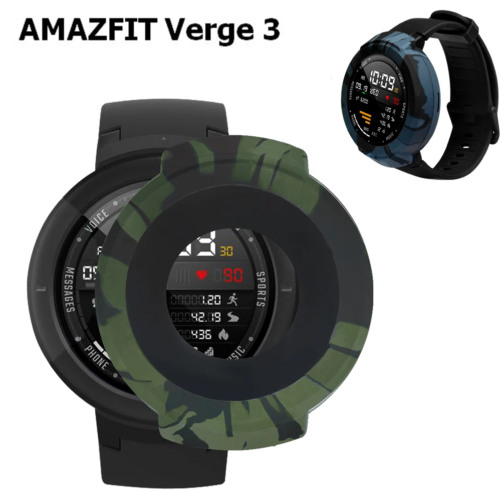 

COMLYO Protective Case Shell for Huami Amazfit Verge Watch Band Strap Silicone Protector Case for Amazfit Verge 3 Frame Cover