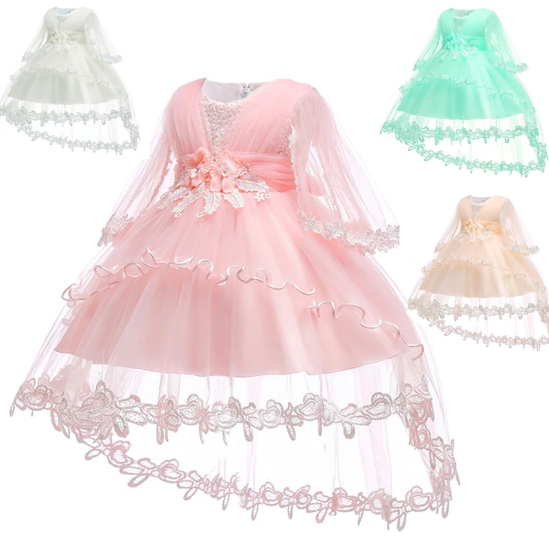 

Baby Girl's Clothes Princess Girl Wear Short sleeve Dress for 1 Year Birthday Party Toddler Costume for Summer Vestidos Infant