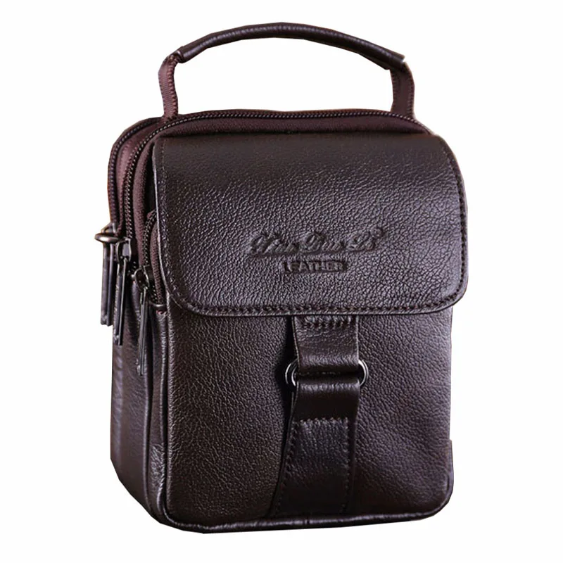 Goedkoop 2019 Mannen Lederen Messenger Schoudertas Cross Body Bag Fanny Taille Zakken Leisure Tote Pursecigarette Case Mobiele Telefoon Zak