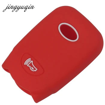 Keyforkess custodia portachiavi in Silicone a 4 pulsanti per Hyundai Sonata Elantra Fit KIA Cerato Sorento Spectra Optima Forte Cover senza chiave - Jingyuqin custodia portachiavi in Silicone a 4 pulsanti per Hyundai Sonata Elantra Fit KIA Cerato
