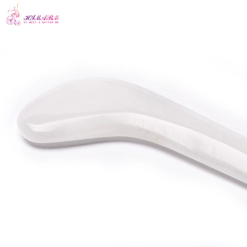 100% Natural white jade scraping plate with acupuncture stick facial massage gua sha board back scrapping 100% Natural white jade scraping plate with acupuncture stick facial massage gua sha board back scrapping