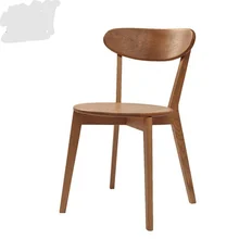 Стулья для кафе мебель для дома дубовый Твердый Деревянный кофейный стул столовая стул шезлонг Скандинавская мебель минималистичный современный 45*54*80 см