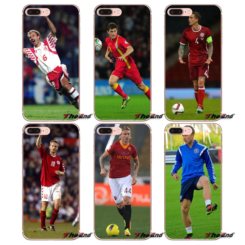 

Silicone Shell Cases Denmark Soccer Player For iPhone X 4 4S 5 5S 5C SE 6 6S 7 8 Plus Samsung Galaxy J1 J3 J5 J7 A3 A5 2016 2017
