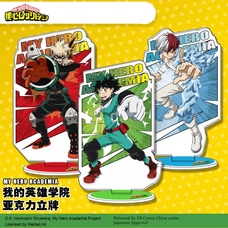 Японский аниме My Hero academic Midoriya Izuku Todoroki Shoto Косплей акриловый брелок Подвеска