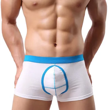 

Fashion Men Boxers Sexy Comfortable Underwear Cotton Breathable Sleepwear Trunks Soft Bulge Pouch Shorts Homme Underpants New