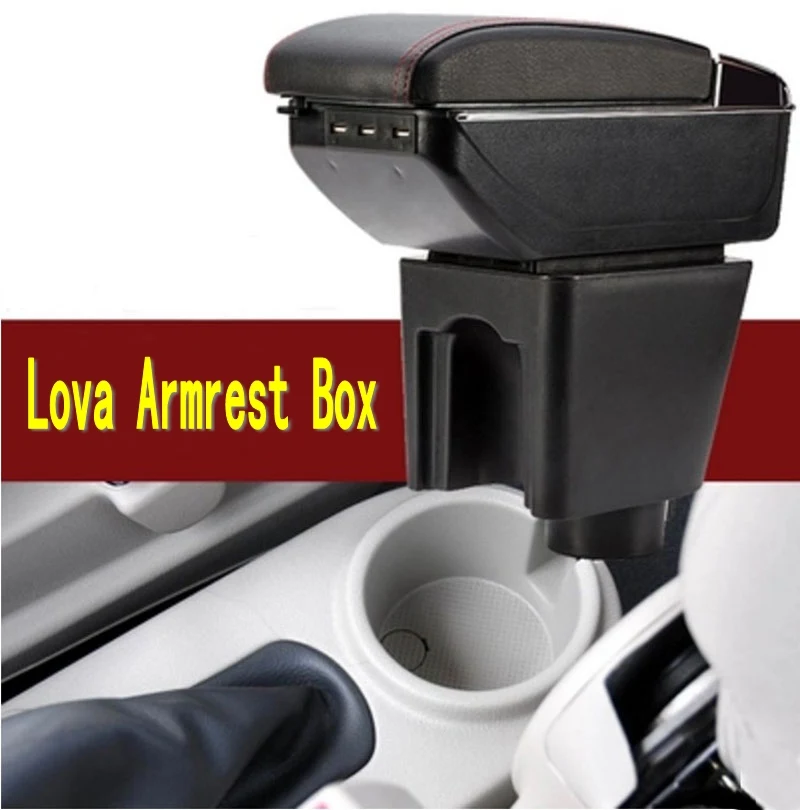 For Chevrolet LOVA armrest box central Store content Storage box Chevrolet armrest box with cup holder