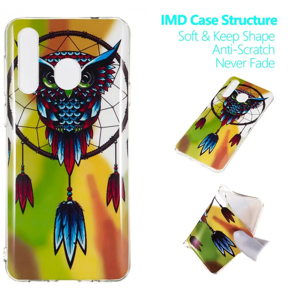 

Luminous Case for coque Samsung Galaxy A8s A20 A30 A40 A50 A70 Case Silicone Cover for Galaxy S9 S10 Plus Case Funda Etui