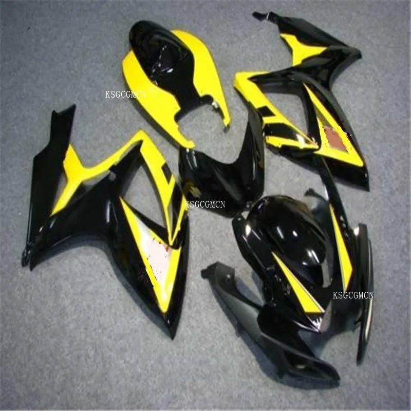 Комплект обтекателей для мотоцикла GSXR600 750 K6 06 07 GSXR 600 2006 2007 ABS желто черные