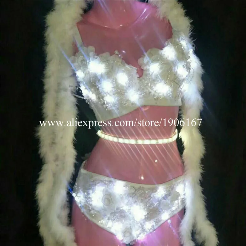 Led Sexy girl bra shorts 02
