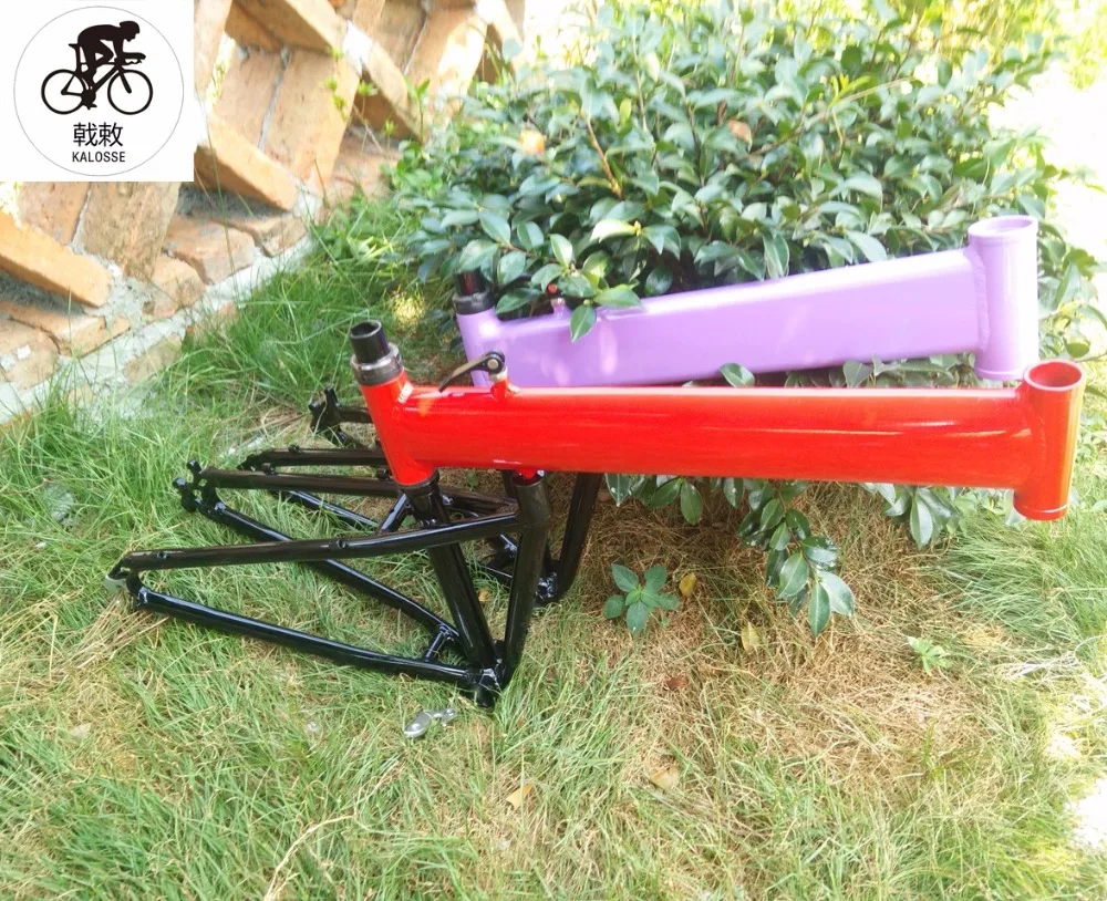 Perfect Kalosse  Aluminum  alloy  Folding hard  frame   1-1/8inch  Mountain bike frame  BB 68 mm   26*2.125  tires  26*17 inch , 10