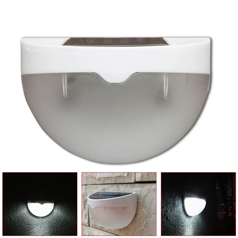 

Solar Power Light Sensor 6 LED Wall Light Outdoor Garden Fence Waterproof Lamp WWO66