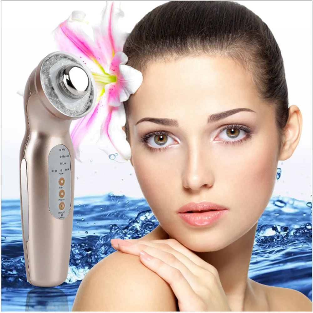 Ultrasonic Facial Massager Photon Device Face Cleaner Skin Lift