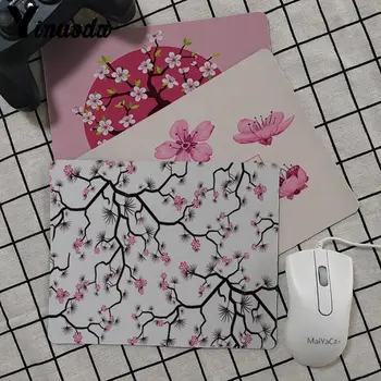 

Yinuoda High Quality Peach Blossom DIY Design Pattern mousepad gamer Speed Keyboard gaming Mouse pad Keyboard Mat Desk Mat