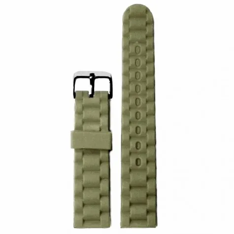18mm Gray Color Silicone Jelly Rubber Men Ladies Watch Band Straps WB1060D18JB