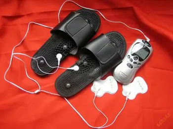 

Tens unit Acupuncture Digital Therapy Machine come with foot Massage slippers/shoes & 6 electrode pads and English Retail box
