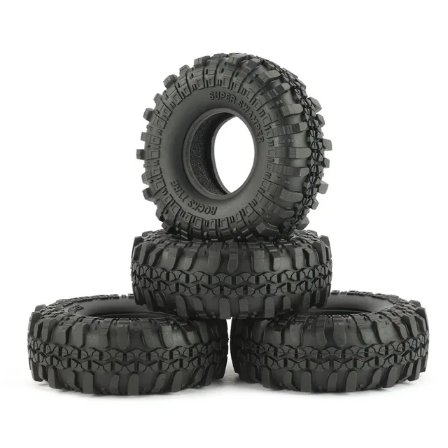 Cheap 4Pcs AUSTAR AX-4020 110mm 1.9 Inch  1/10 Rock Crawler Tires for D90 SCX10 AXIAL RC4WD TF2 RC Car