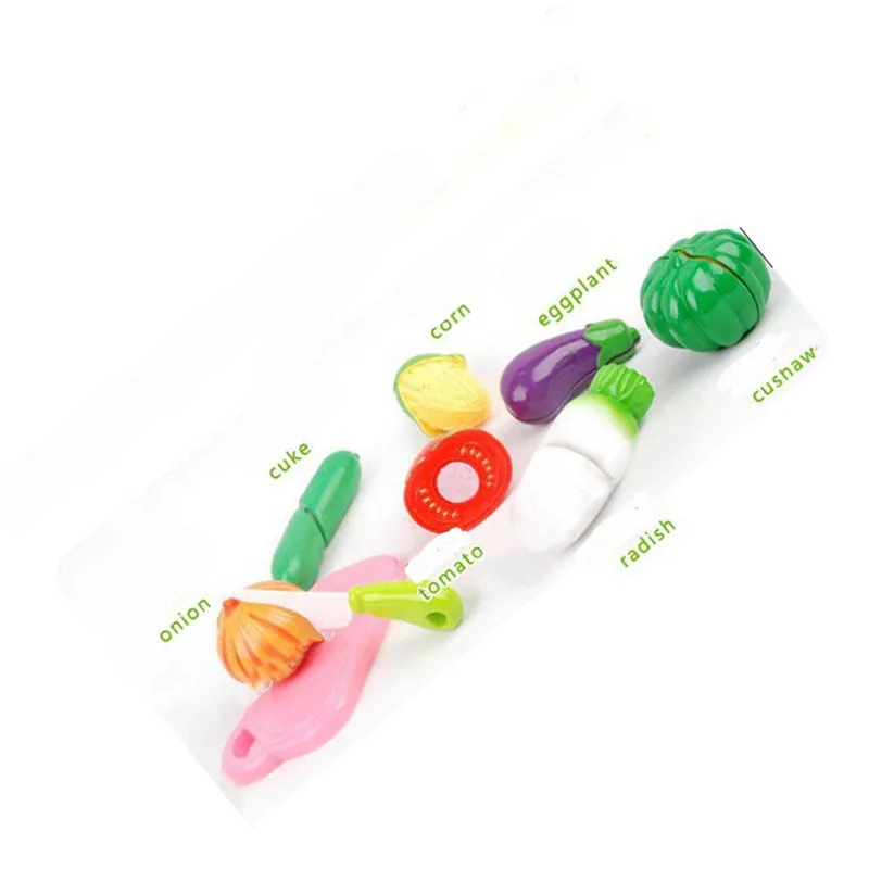 Ролевая игра Кухня фрукты растительная пища игрушка режущего инструмента набор для мальчиков и девочек Пособия по кулинарии обучающие игрушки для детей подарок для девочек