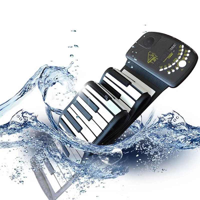 Рулонное пианино 88 ключ электронный орган Гибкая клавиатура Инструменты электронная клавиатура пианино подарок для взрослых