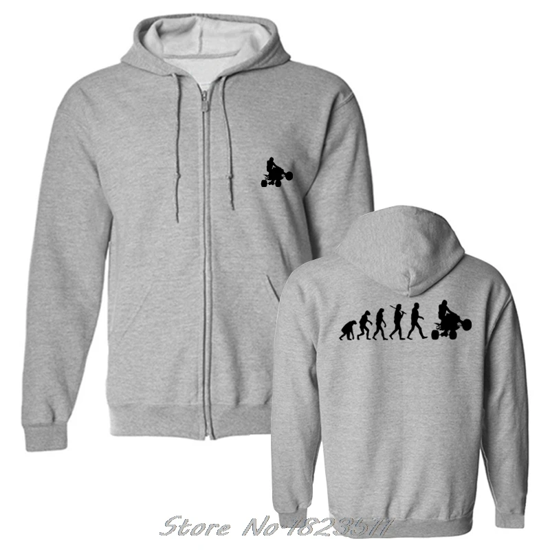 

Men Fleece Hoody Sweatshirt Evolution Of Quad Hoodie Quading Off Road Biking Distressed Hoody Hip Hop Jacket Tops Harajuku