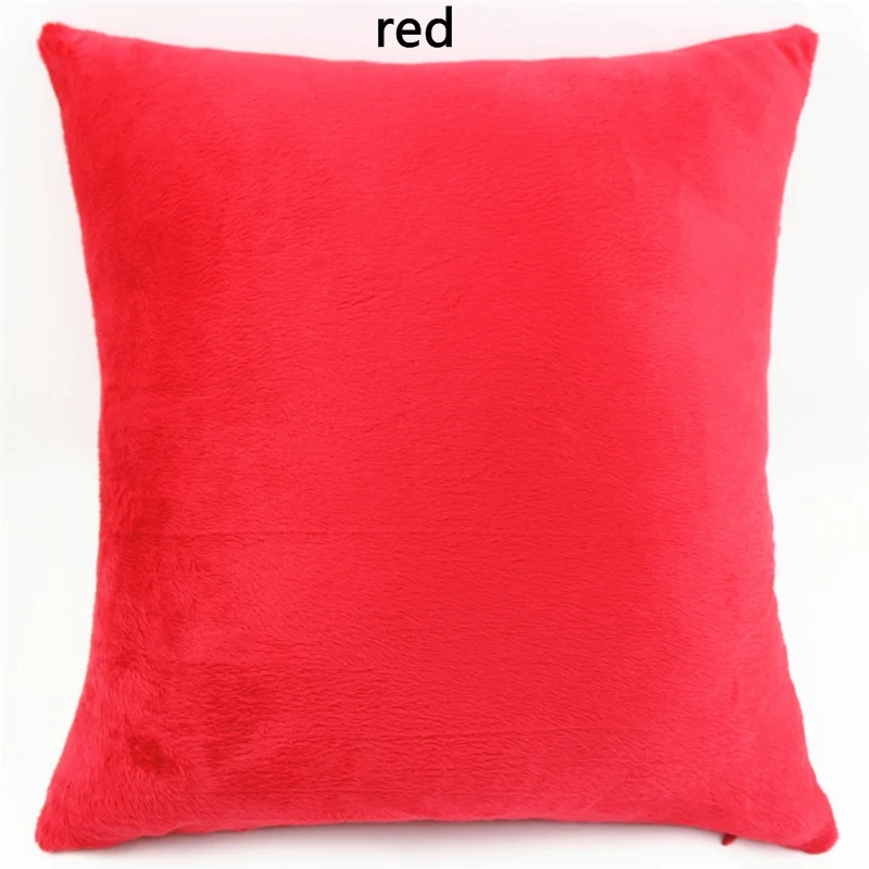 Бархатная ткань KISS QUEEN, однотонная окрашенная розовая наволочка для подушки/наволочка/чехол для подушки для дивана/дома/автомобиля/отеля, украшения - Цвет: red