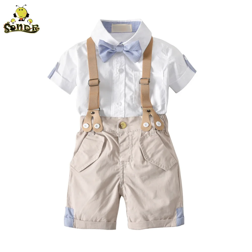 SONDR Childrens clothing Summer Toddler boy clothes T-shirt+Jeans Gentleman Suits Wear Kids Outfits Formal Wedding Party Costume SONDR Childrens clothing Summer Toddler boy clothes T-shirt+Jeans Gentleman Suits Wear Kids Outfits Formal Wedding Party Costume