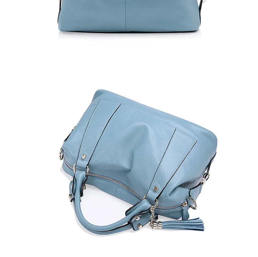 Весна и лето новая женская сумка из натуральной кожи Повседневная сумка с кисточками Модная брендовая сумка на плечо сумка-мессенджер